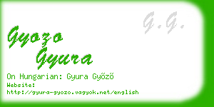 gyozo gyura business card